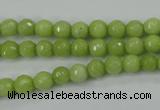 CCN2271 15.5 inches 6mm faceted round candy jade beads wholesale