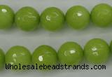 CCN2274 15.5 inches 12mm faceted round candy jade beads wholesale