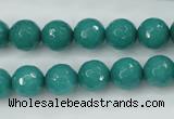 CCN2281 15.5 inches 10mm faceted round candy jade beads wholesale