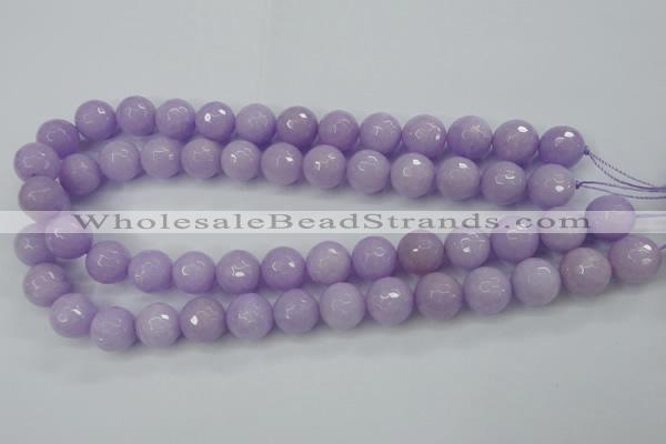 CCN2290 15.5 inches 12mm faceted round candy jade beads wholesale