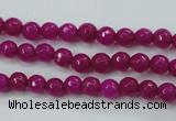 CCN2293 15.5 inches 4mm faceted round candy jade beads wholesale