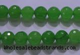 CCN2301 15.5 inches 10mm faceted round candy jade beads wholesale