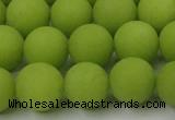 CCN2409 15.5 inches 4mm round matte candy jade beads wholesale