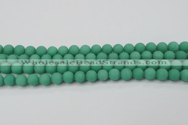 CCN2410 15.5 inches 4mm round matte candy jade beads wholesale