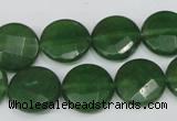 CCN242 15.5 inches 15mm faceted coin candy jade beads wholesale