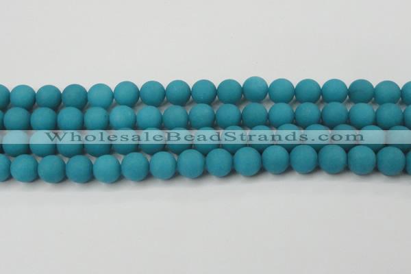 CCN2432 15.5 inches 6mm round matte candy jade beads wholesale