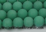 CCN2450 15.5 inches 8mm round matte candy jade beads wholesale