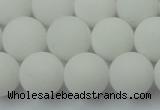 CCN2500 15.5 inches 14mm round matte candy jade beads wholesale