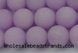 CCN2501 15.5 inches 14mm round matte candy jade beads wholesale