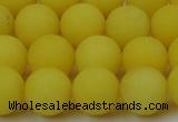 CCN2508 15.5 inches 14mm round matte candy jade beads wholesale