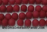 CCN2529 15.5 inches 4mm round matte candy jade beads wholesale