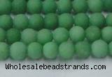 CCN2536 15.5 inches 4mm round matte candy jade beads wholesale