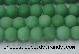 CCN2537 15.5 inches 6mm round matte candy jade beads wholesale