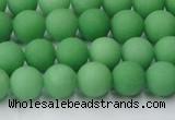 CCN2538 15.5 inches 8mm round matte candy jade beads wholesale