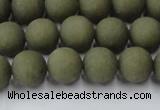 CCN2546 15.5 inches 10mm round matte candy jade beads wholesale