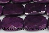 CCN2634 15.5 inches 18*25mm faceted trapezoid candy jade beads