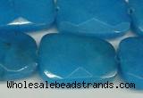 CCN2637 15.5 inches 18*25mm faceted trapezoid candy jade beads