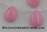 CCN2675 Top-drilled 13*18mm flat teardrop candy jade beads