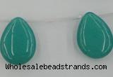 CCN2703 Top-drilled 18*25mm flat teardrop candy jade beads