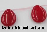 CCN2706 Top-drilled 18*25mm flat teardrop candy jade beads