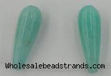 CCN2737 Top-drilled 10*30mm teardrop candy jade beads wholesale