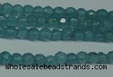 CCN2802 15.5 inches 2mm tiny faceted round candy jade beads