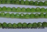 CCN2817 15.5 inches 3mm tiny faceted round candy jade beads