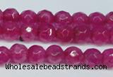 CCN2830 15.5 inches 5mm faceted round candy jade beads