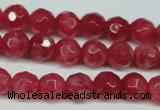 CCN2831 15.5 inches 5mm faceted round candy jade beads