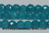 CCN2836 15.5 inches 5mm faceted round candy jade beads