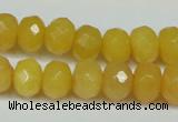 CCN2861 15.5 inches 4*6mm faceted rondelle candy jade beads