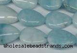 CCN2946 15.5 inches 15*20mm flat teardrop candy jade beads