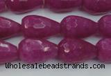 CCN3001 15.5 inches 10*15mm faceted teardrop candy jade beads