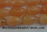 CCN3005 15.5 inches 10*15mm faceted teardrop candy jade beads