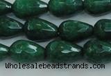 CCN3012 15.5 inches 10*15mm faceted teardrop candy jade beads