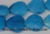 CCN361 15.5 inches 20*20mm faceted heart candy jade beads wholesale