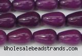 CCN3755 15.5 inches 8*12mm teardrop candy jade beads wholesale