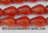 CCN3762 15.5 inches 10*14mm teardrop candy jade beads wholesale