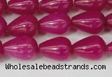 CCN3766 15.5 inches 10*14mm teardrop candy jade beads wholesale