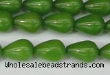 CCN3769 15.5 inches 10*14mm teardrop candy jade beads wholesale