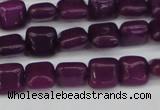 CCN3790 15.5 inches 8*8mm square candy jade beads wholesale