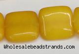 CCN3800 15.5 inches 20*20mm square candy jade beads wholesale