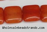 CCN3801 15.5 inches 20*20mm square candy jade beads wholesale