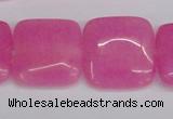 CCN3802 15.5 inches 20*20mm square candy jade beads wholesale