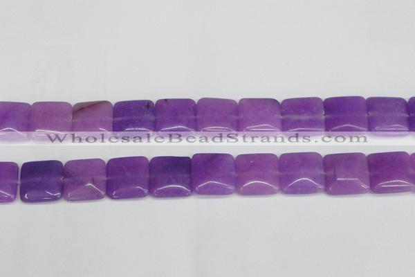 CCN3805 15.5 inches 20*20mm square candy jade beads wholesale