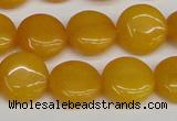 CCN3815 15.5 inches 14mm flat round candy jade beads wholesale