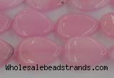 CCN3860 15.5 inches 13*18mm flat teardrop candy jade beads