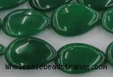 CCN3884 15.5 inches 15*20mm flat teardrop candy jade beads