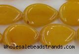 CCN3897 15.5 inches 18*25mm flat teardrop candy jade beads