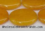 CCN3985 15.5 inches 30*40mm oval candy jade beads wholesale